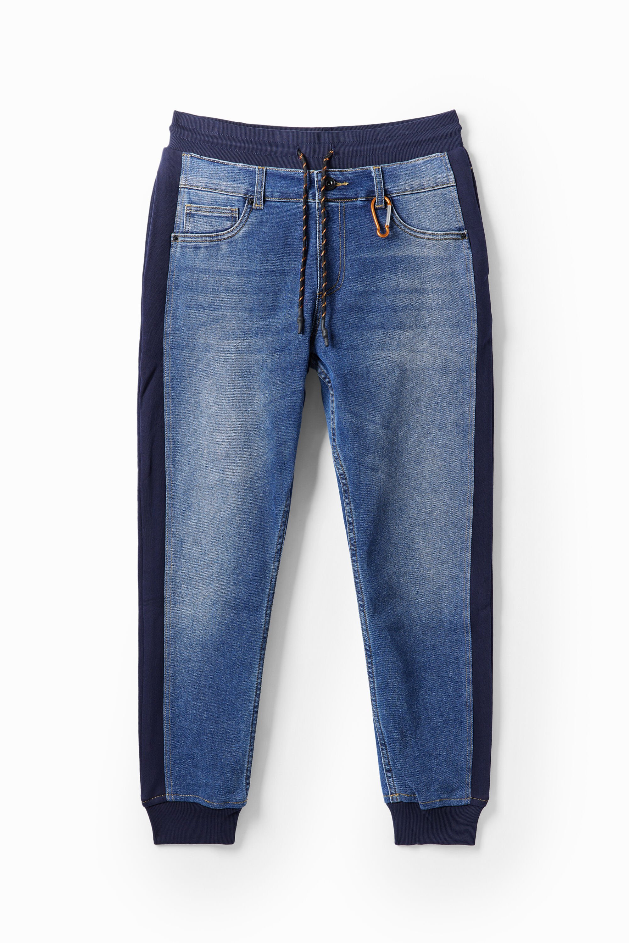 Hybrid denim jogging trousers