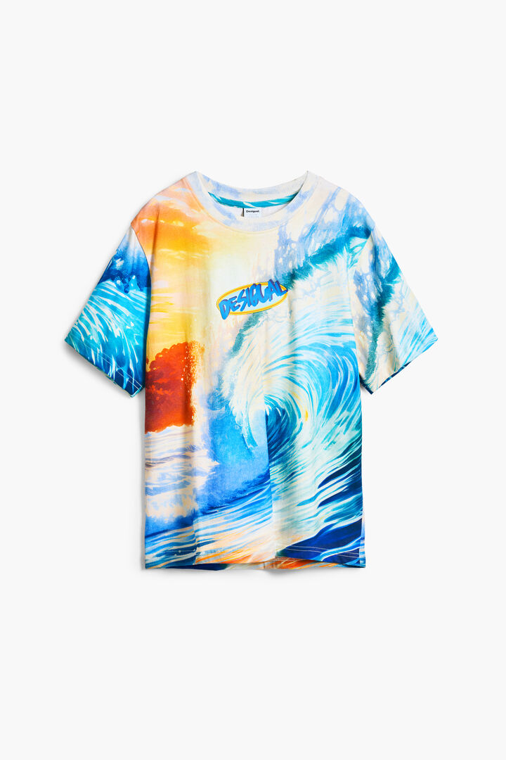 Wave print T-shirt | Desigual