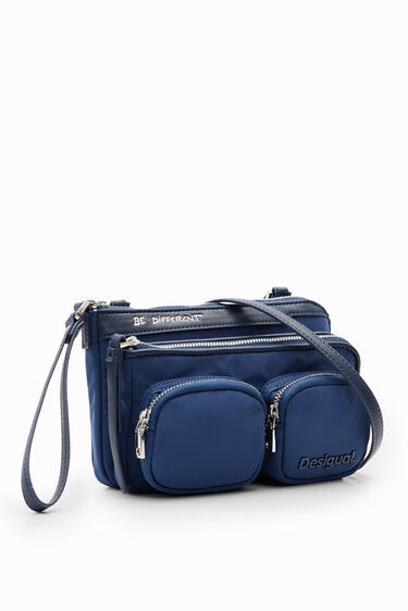 Bolso mini nylon bolsillos | Desigual