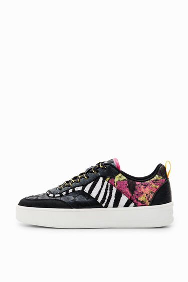 Patchwork platform sneakers | Desigual