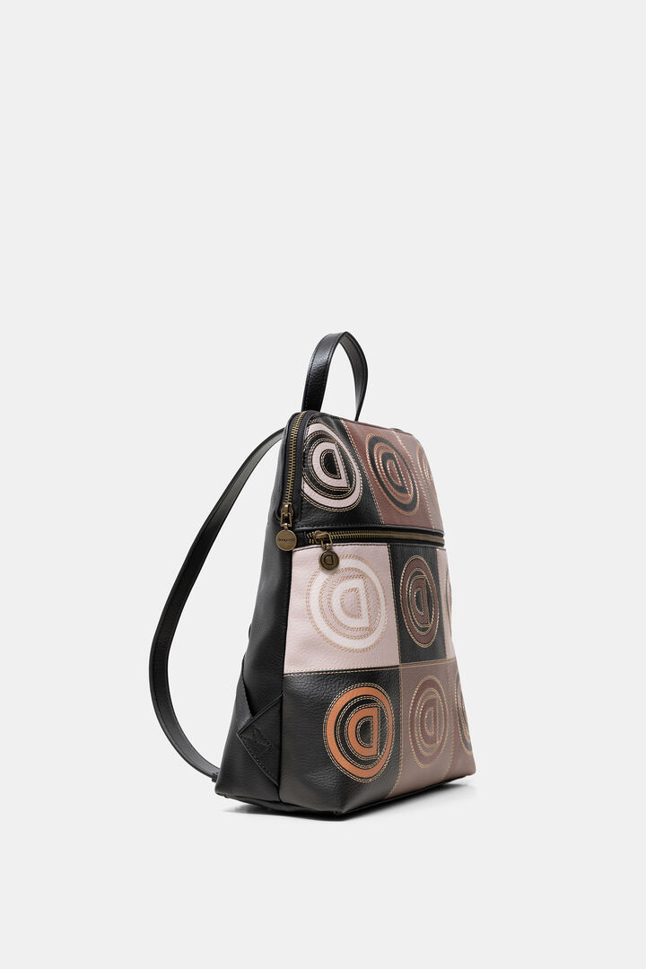 Embroidered monogram backpack | Desigual