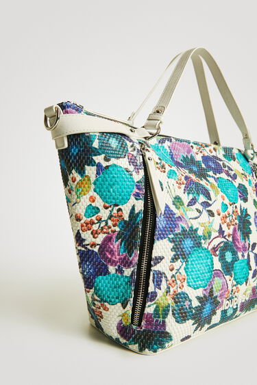 Flower braided bag | Desigual