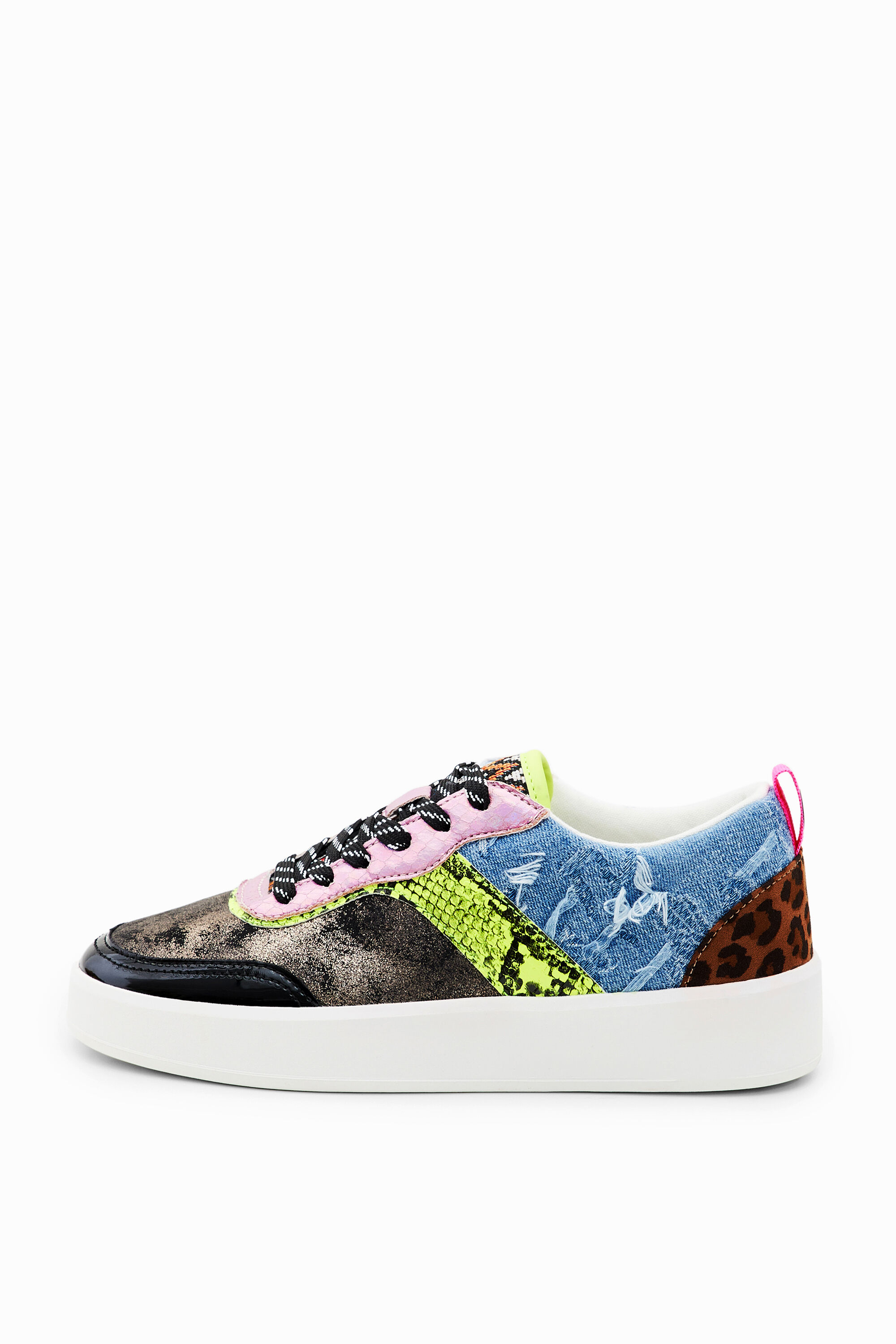Patchwork sneakers - MATERIAL FINISHES - 36