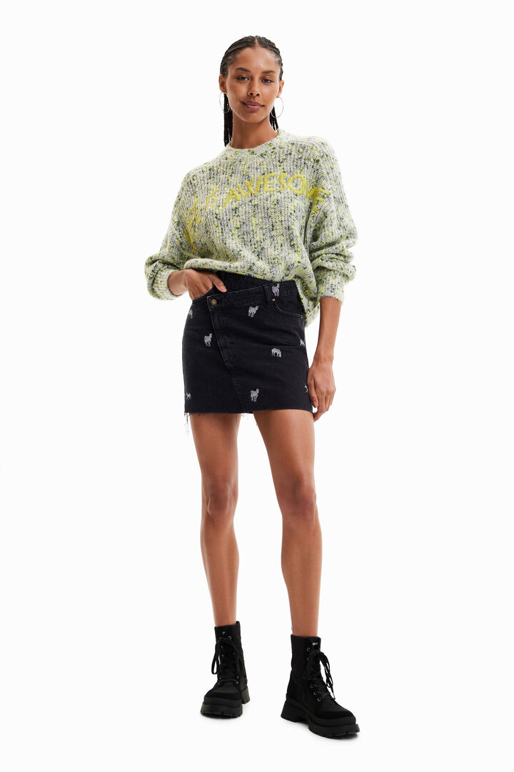 Jersey punto grueso con bordado | Desigual