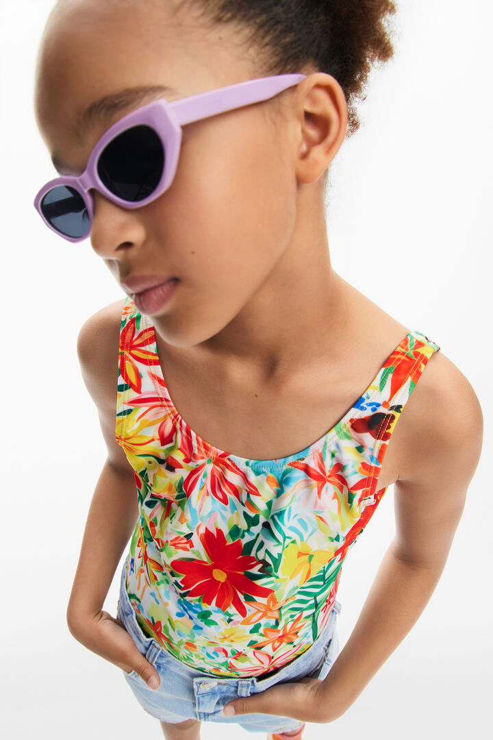 Tropical print swimsuit | Desigual