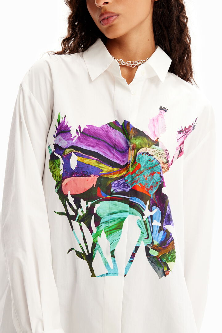 M. Christian Lacroix oversize arty shirt | Desigual