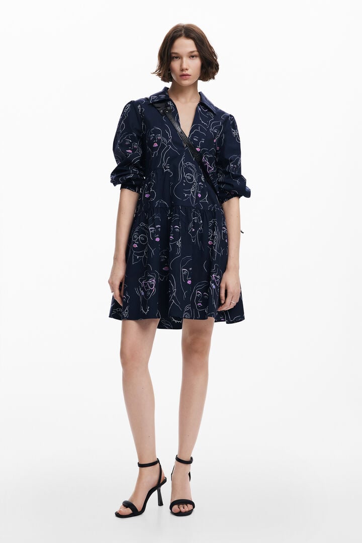 Mini dress with faces | Desigual
