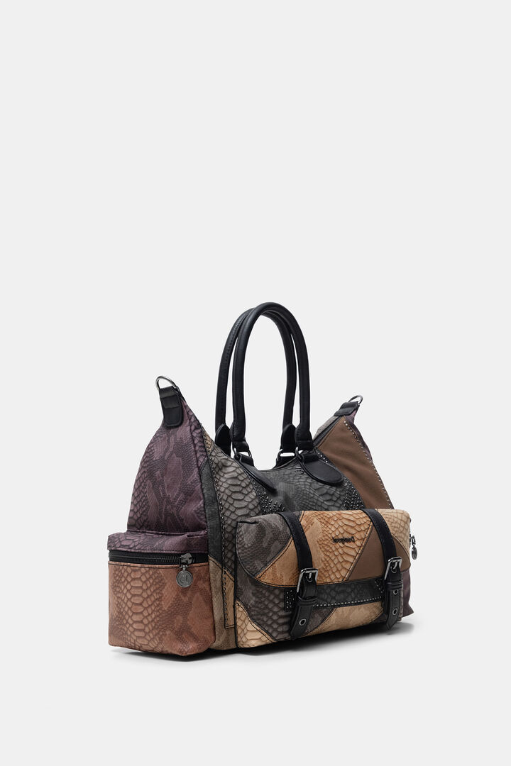 Patchwork briefcase bag | Desigual