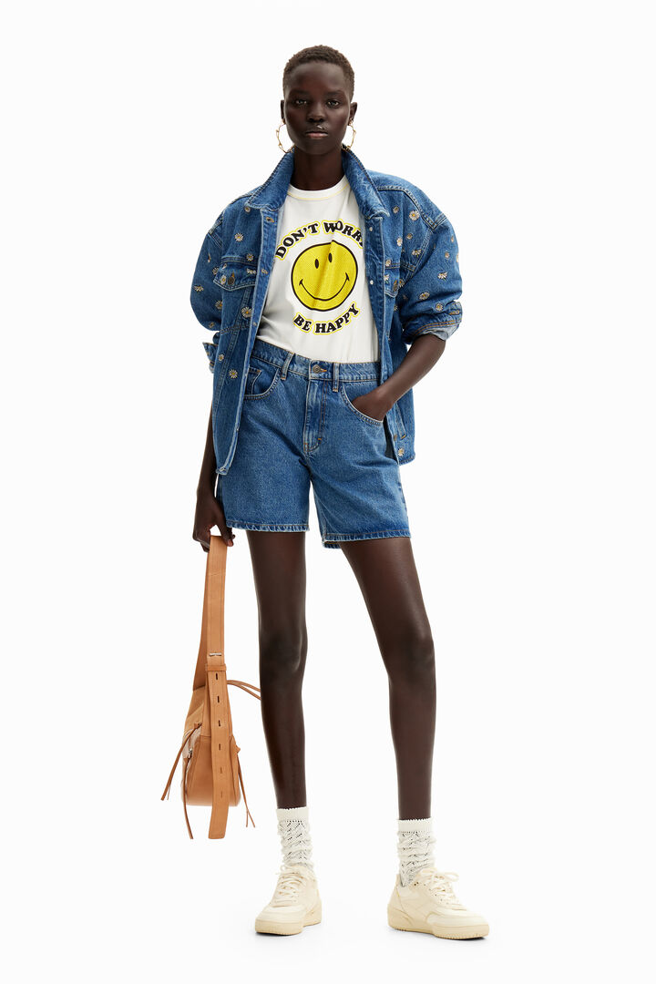Rhinestone Smiley Originals ® T-shirt | Desigual