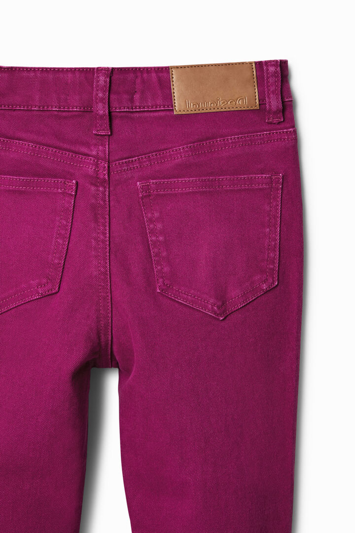 Jean patte d'éph court floqué | Desigual