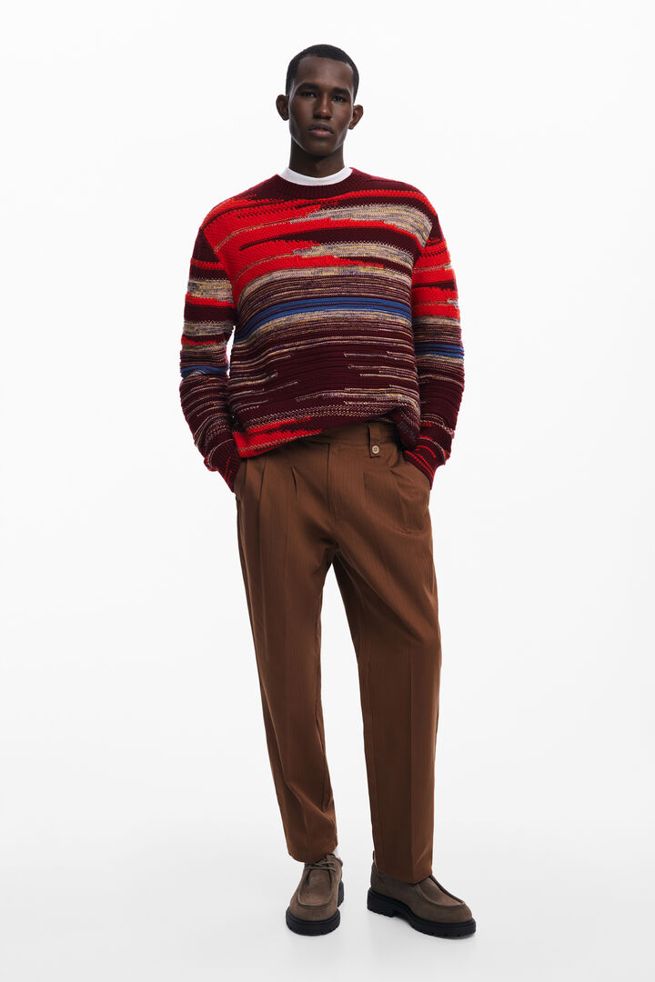 Thick striped sweater | Desigual