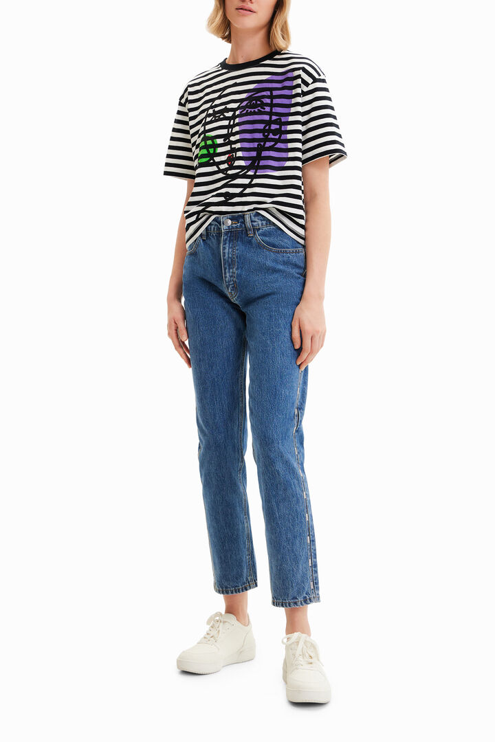 Camiseta rayas cara arty | Desigual