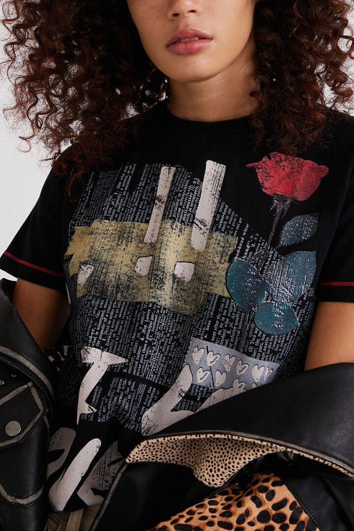 Love feliratos póló | Desigual