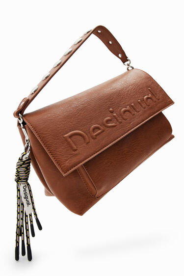 Midsize half-logo crossbody bag | Desigual