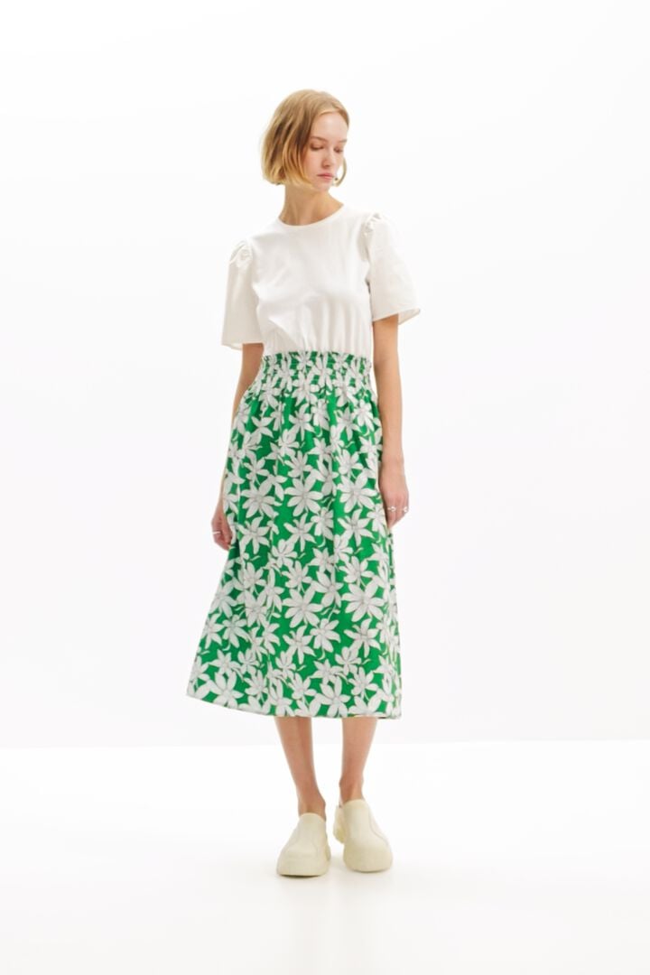 Vestido midi combinado flores | Desigual