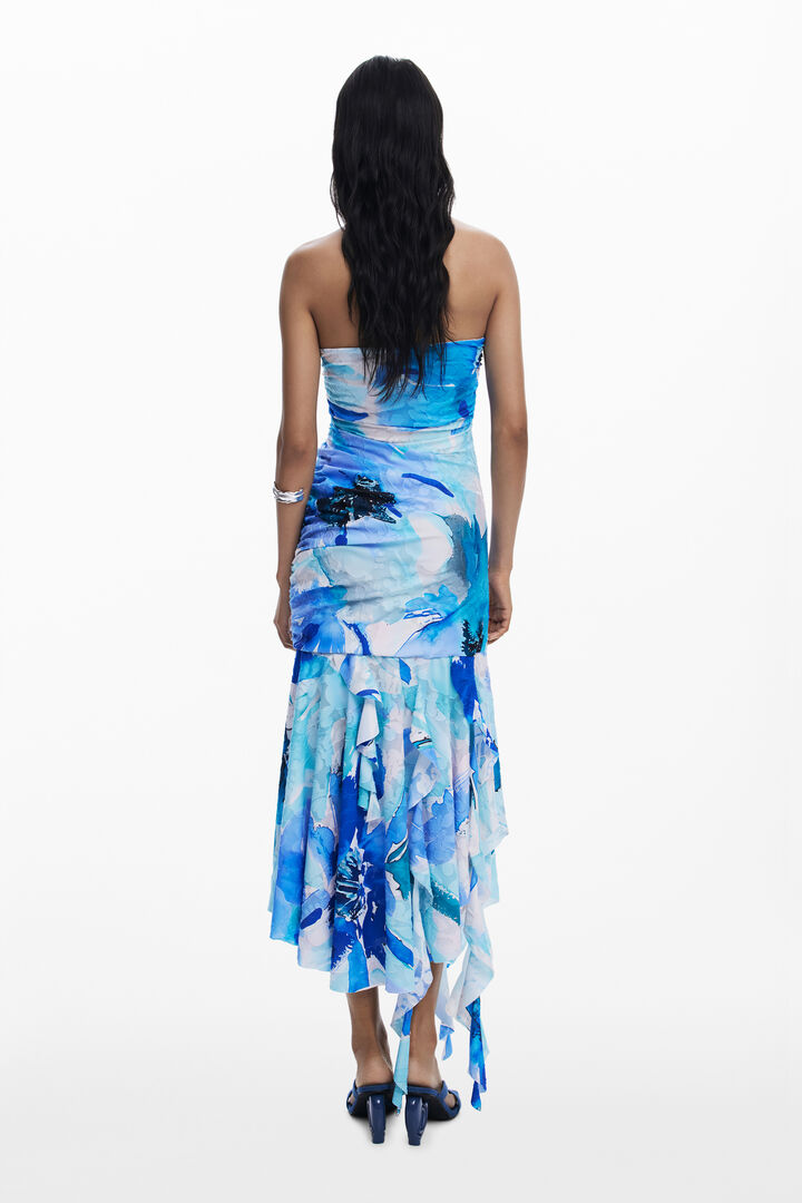 Asymmetric bandeau dress | Desigual