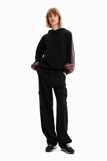 Embroidered ethnic sweatshirt | Desigual