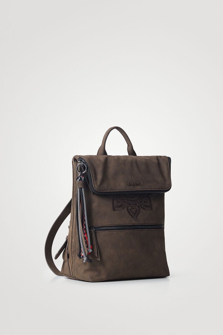 Zaino quadrato patta estensibile | Desigual