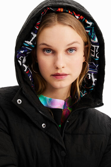 Cazadora corta padded bordados | Desigual