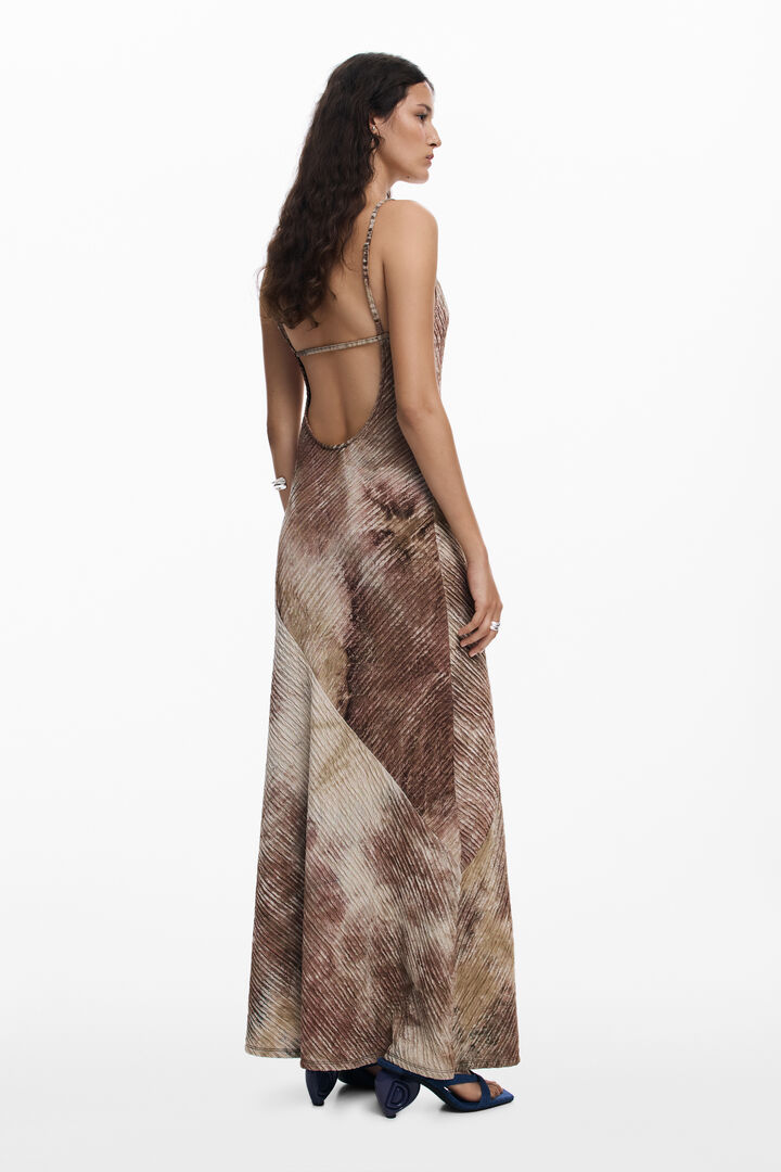 Langes Trägerkleid mit Farbverlauf | Desigual