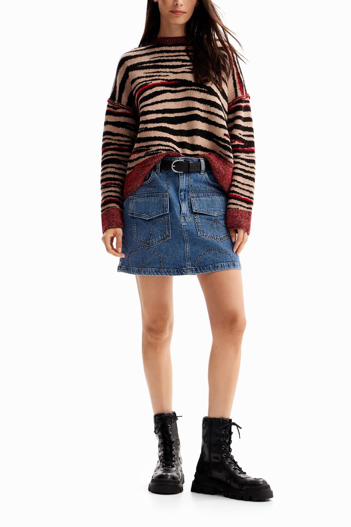 Maglione zebrato oversize | Desigual
