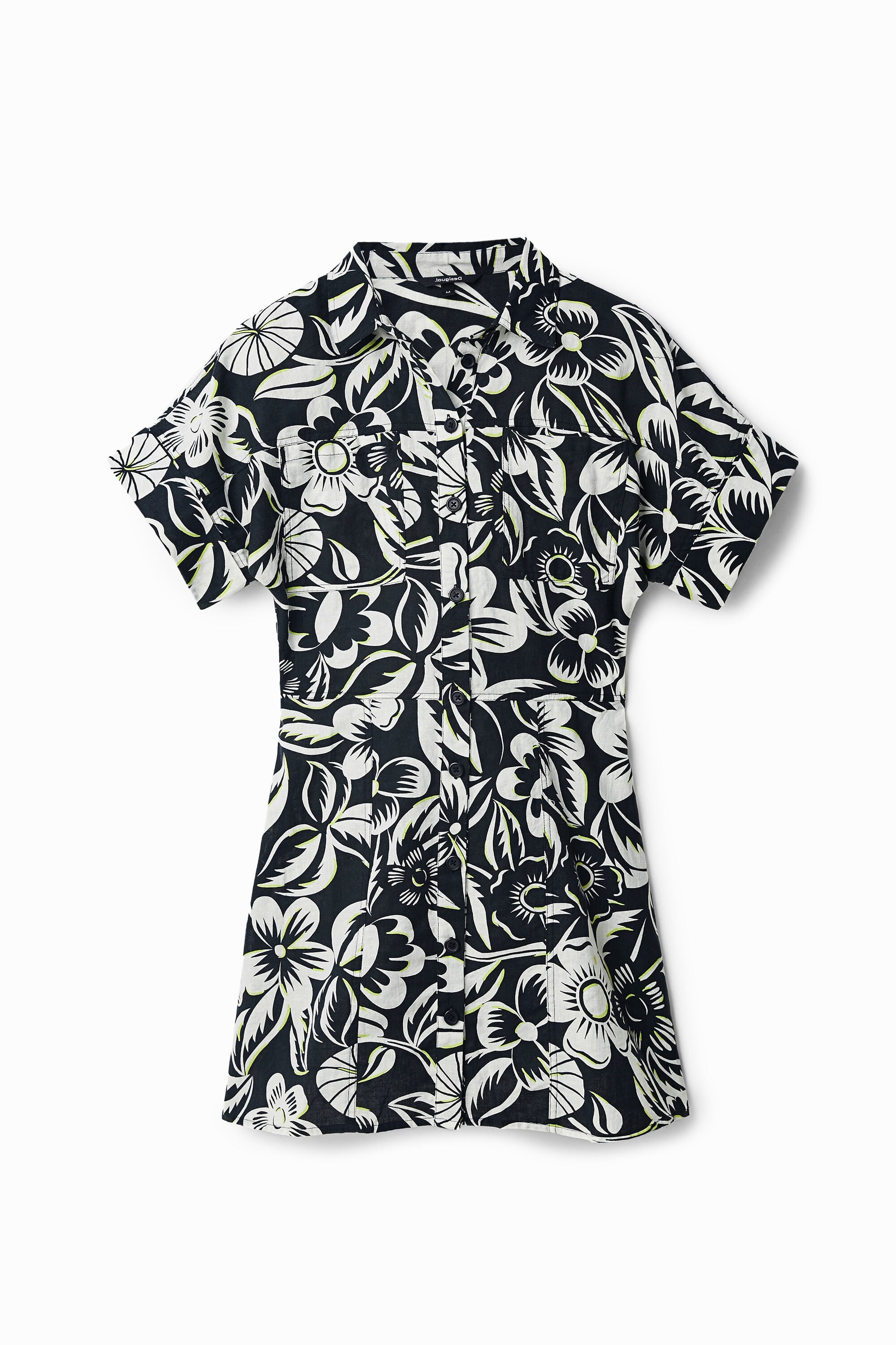 Abito chemisier corto - BLACK (XS)