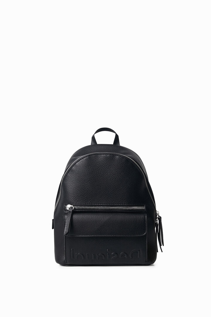 Small leather effect backpack | Desigual