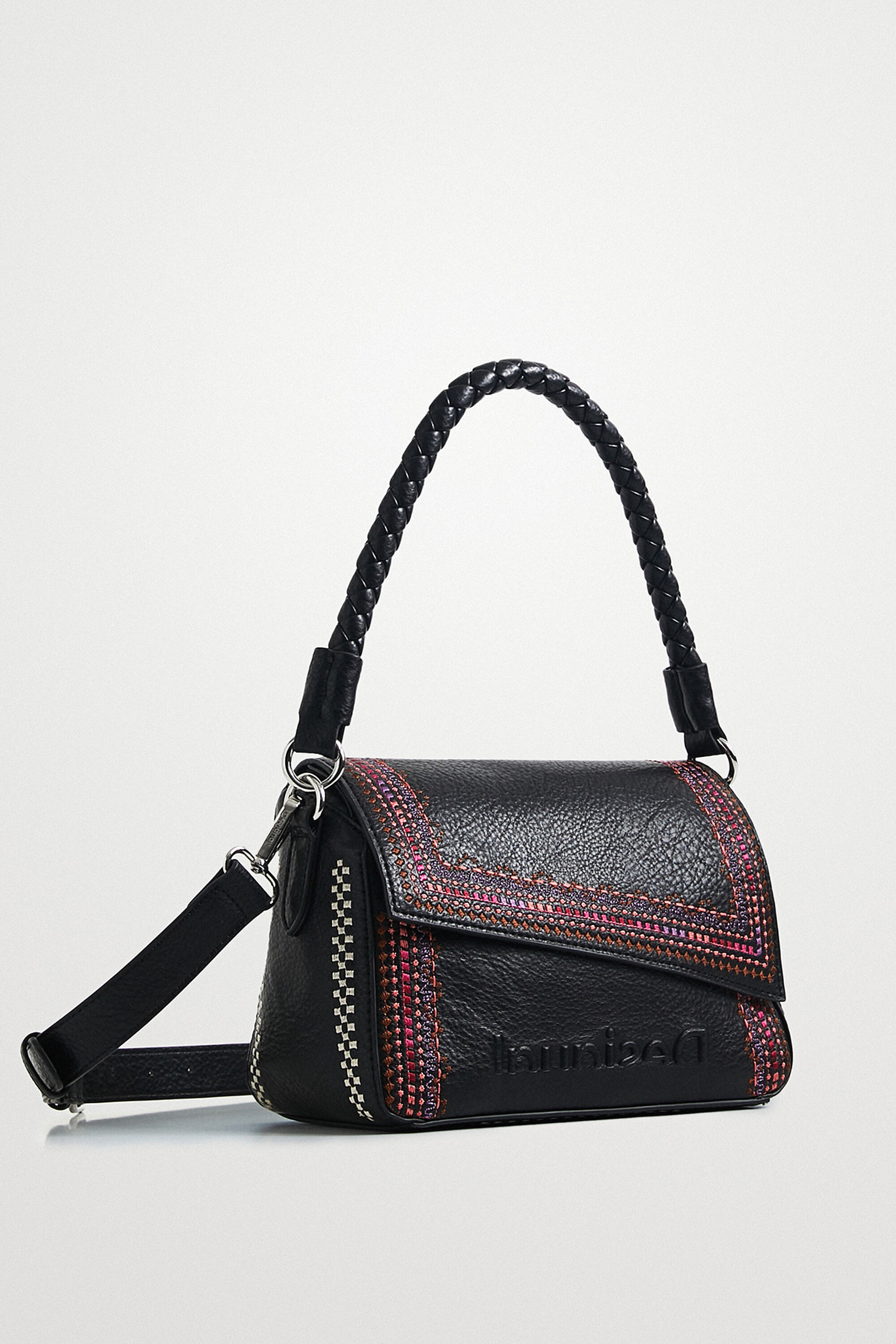 plain black sling bag