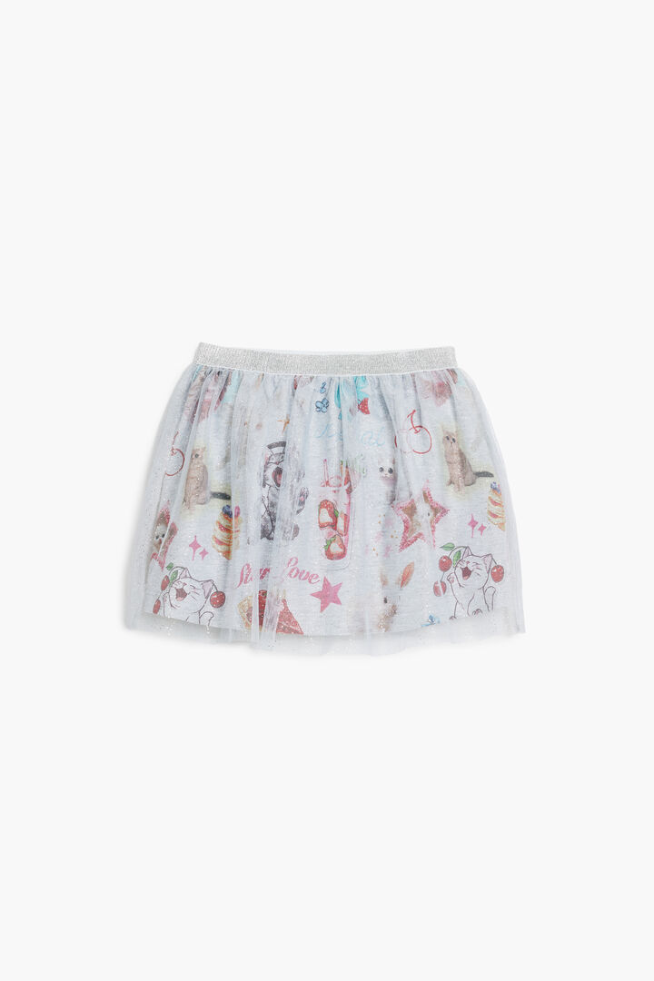 Minifaldilla de tul amb gats