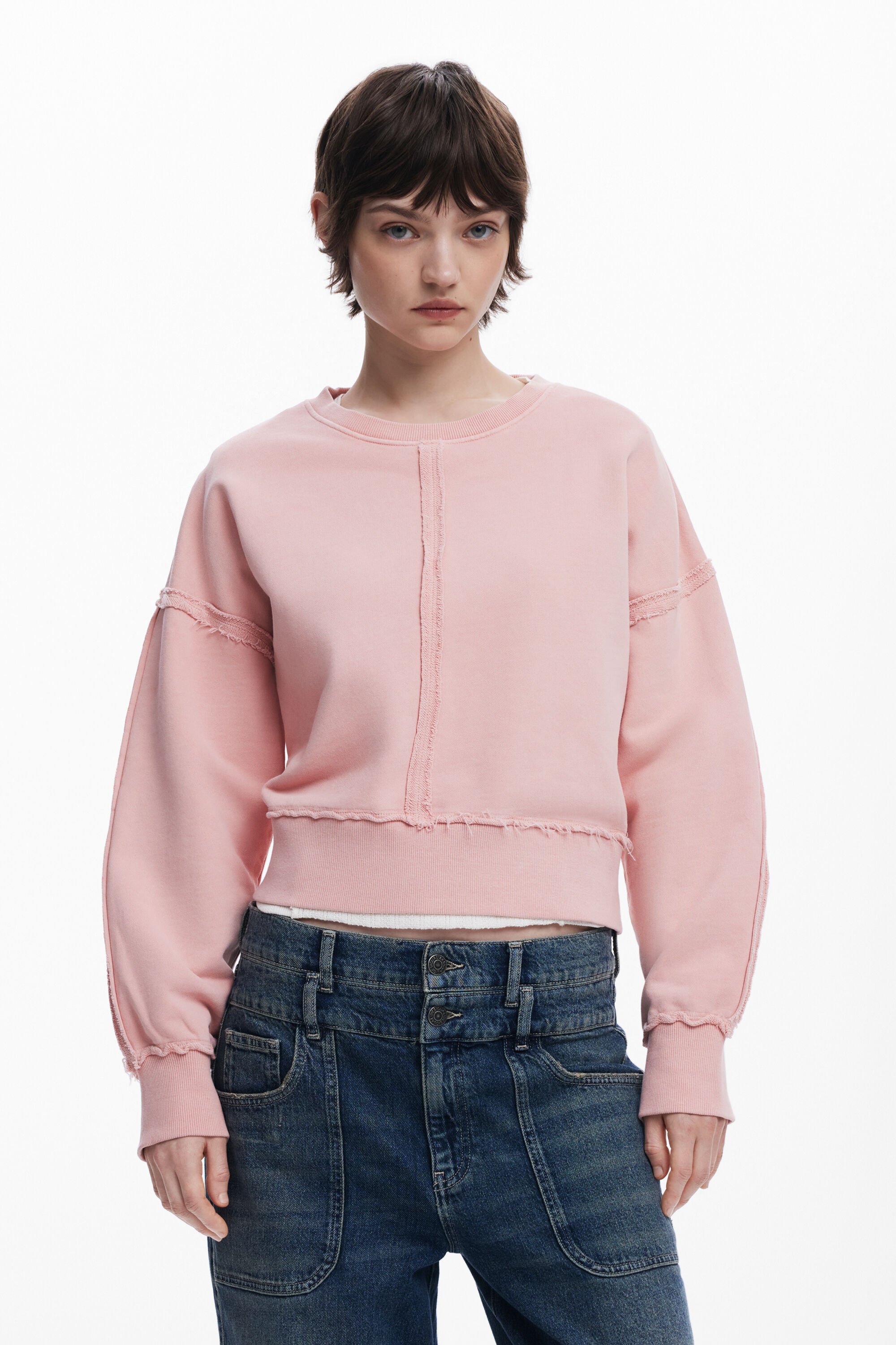 Topstitched sweatshirt