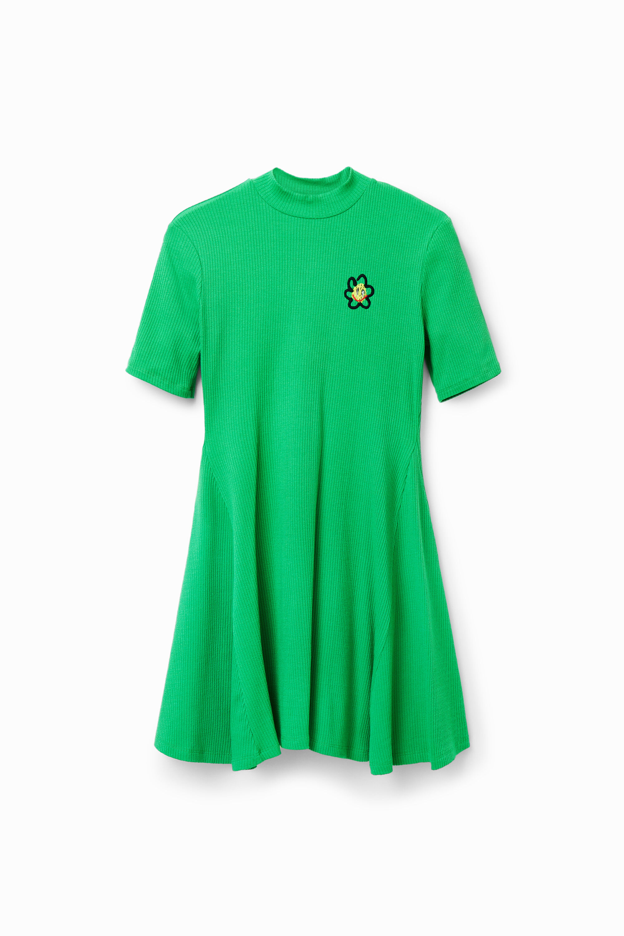 Kurzes Skater-Kleid Blume