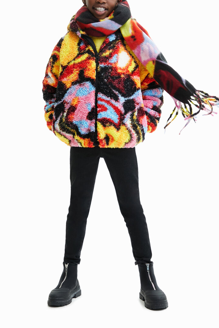 Chaqueta borreguillo print digital | Desigual