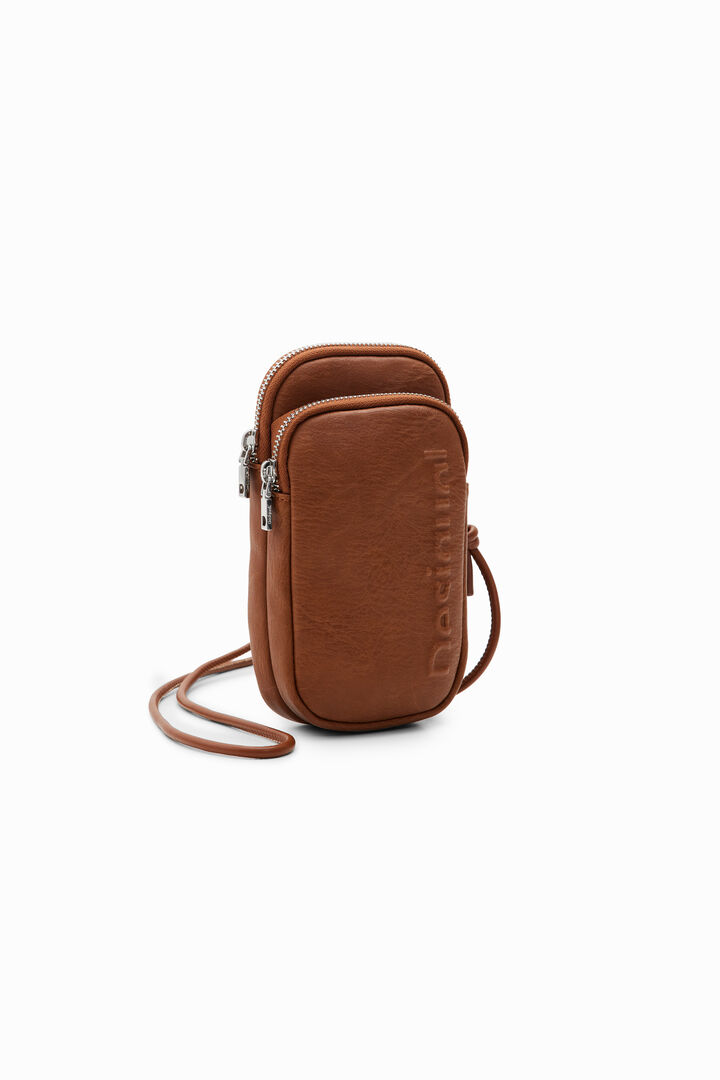 Leather-effect wallet smartphone pouch | Desigual