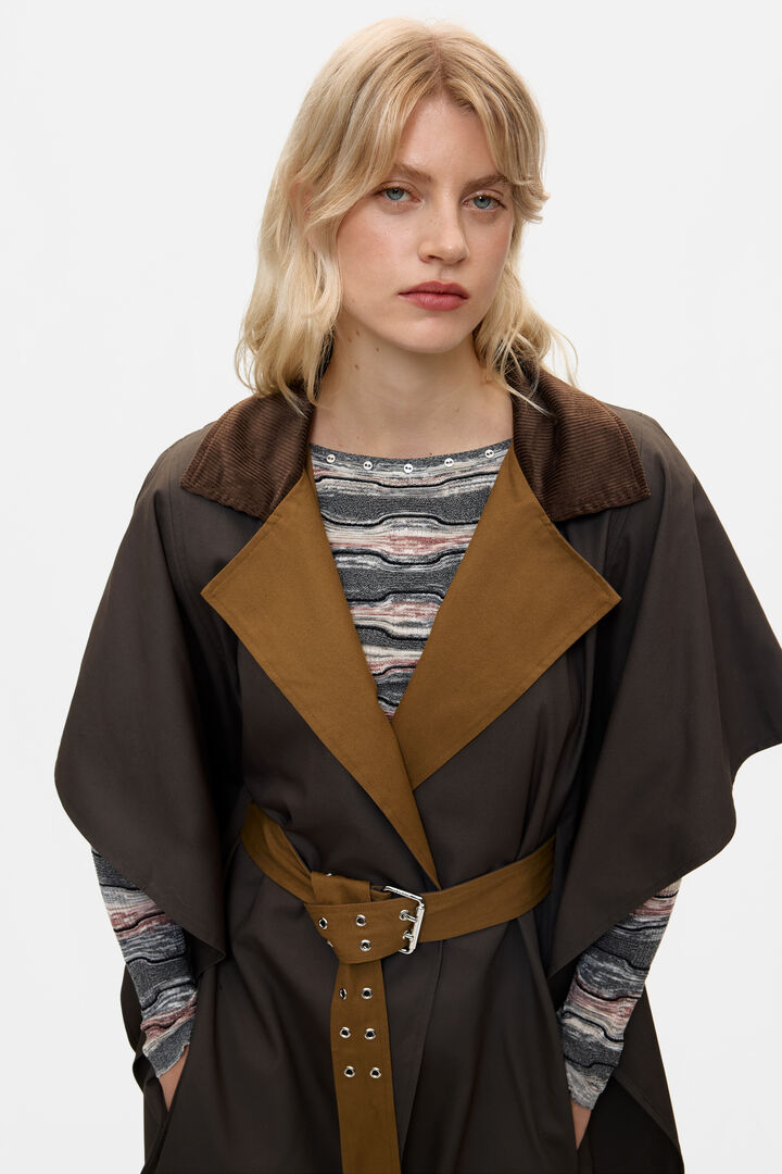 Poncho-Gabardine