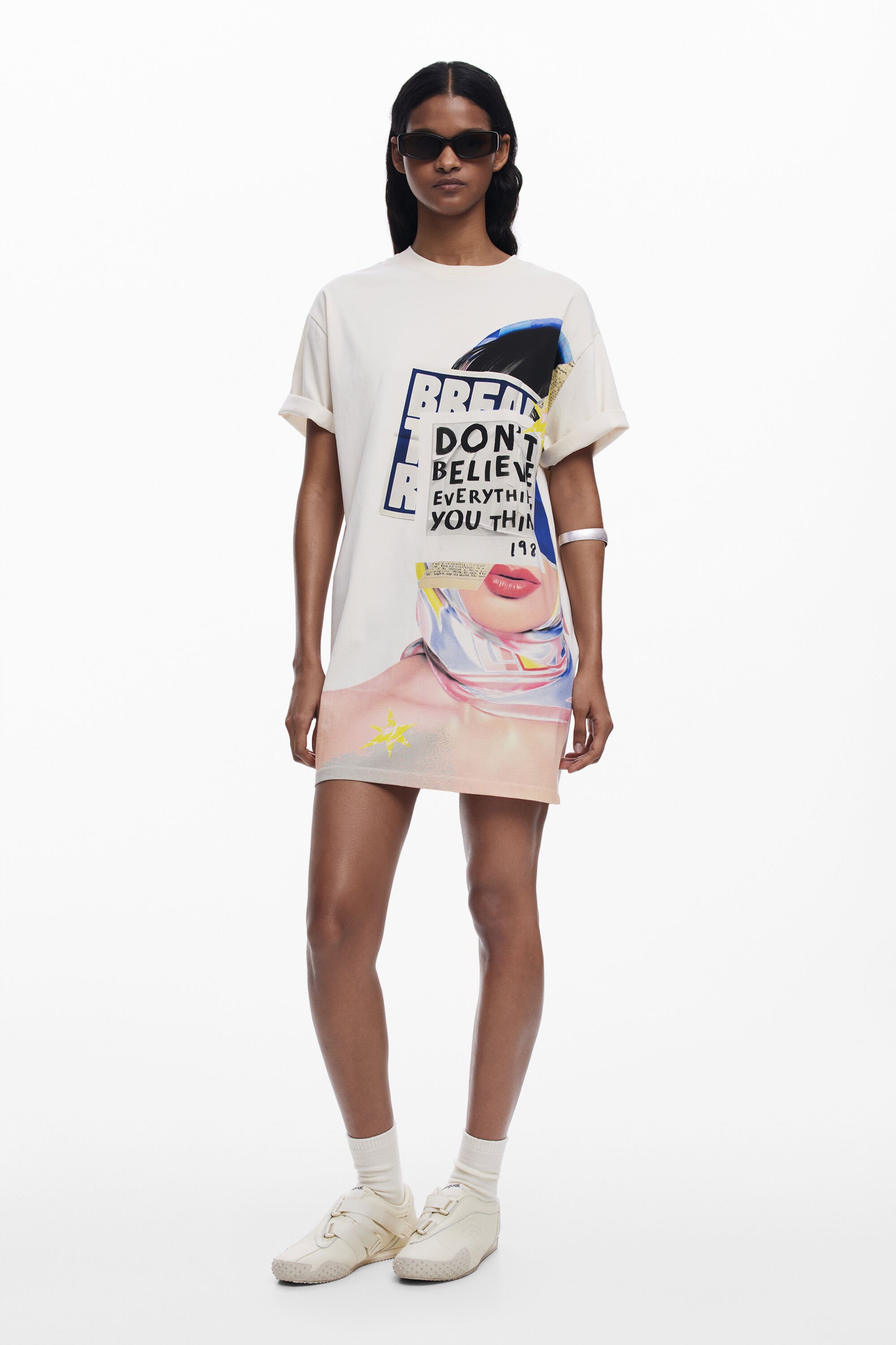 Arty collage dress