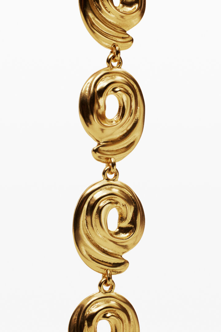Cascade spiral earrings gold-plated Zalio | Desigual