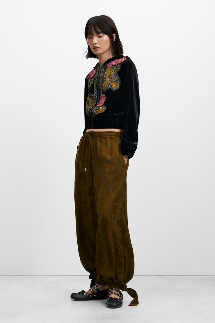 balloon lyocell trousers