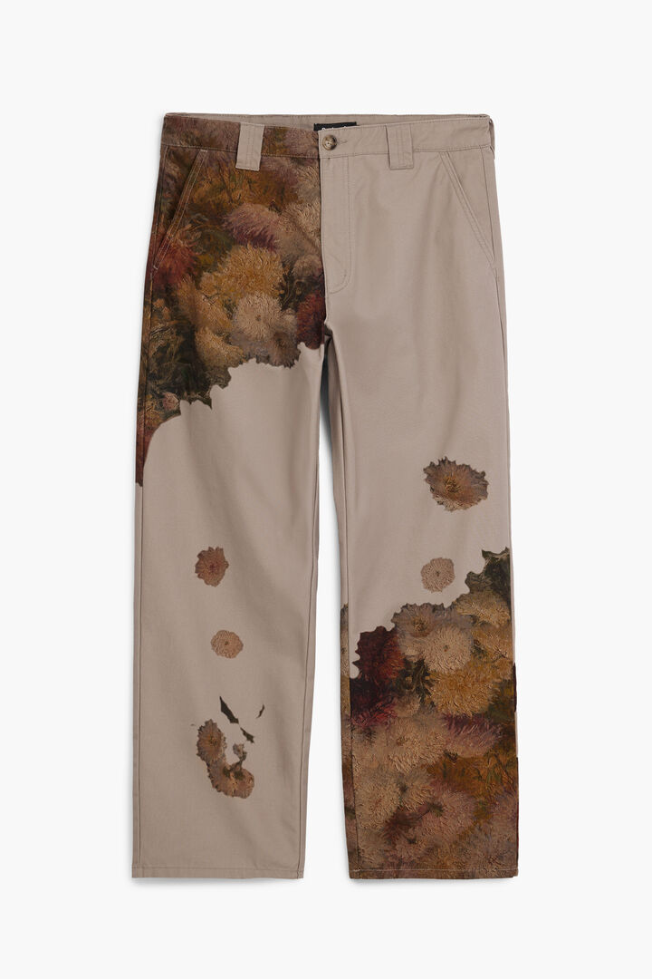 Pantalon à imprimé floral