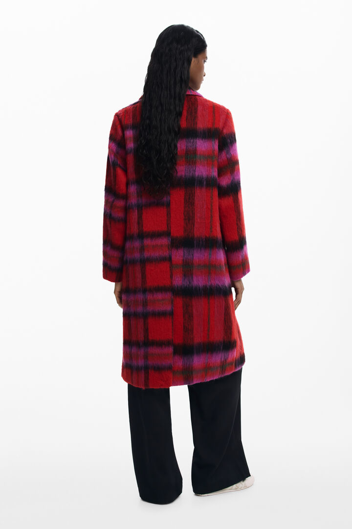 Roter Tartanmantel | Desigual