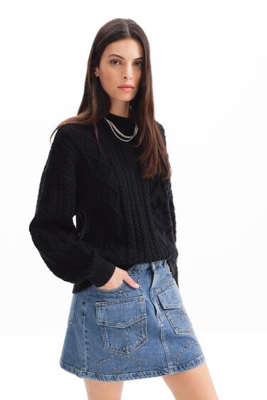 Oversize combination pullover | Desigual