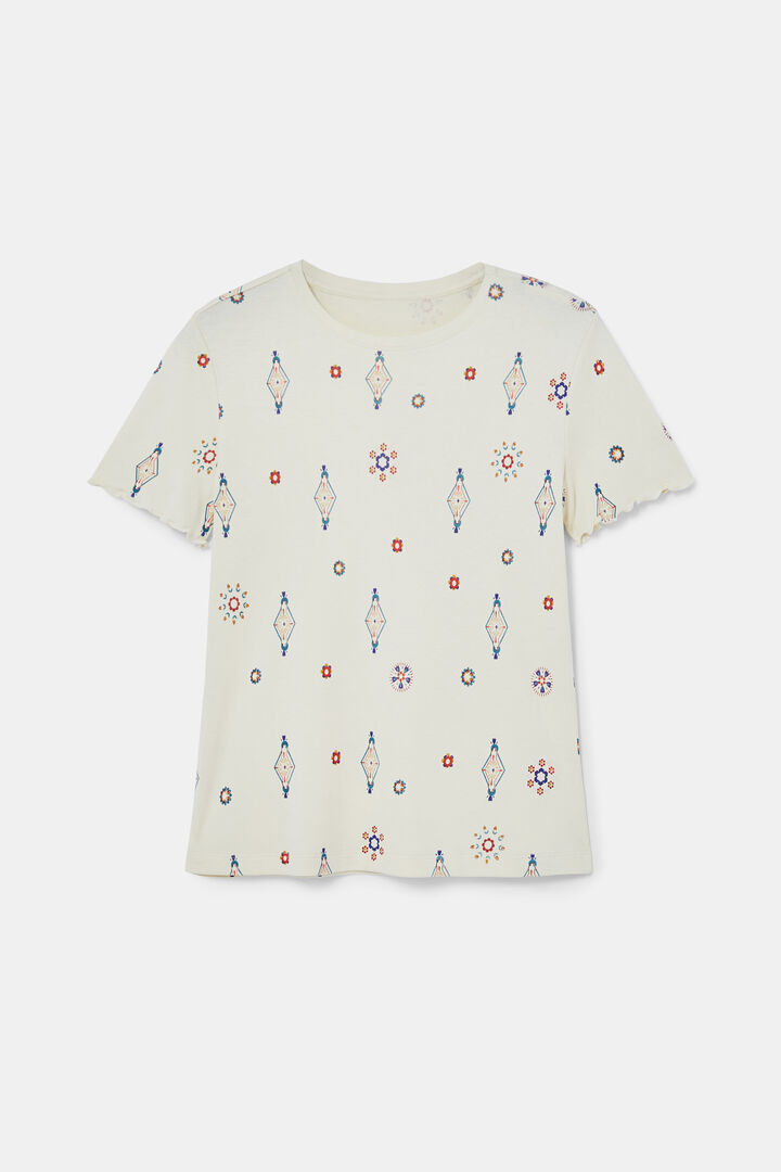 Camiseta viscosa estampado boho | Desigual