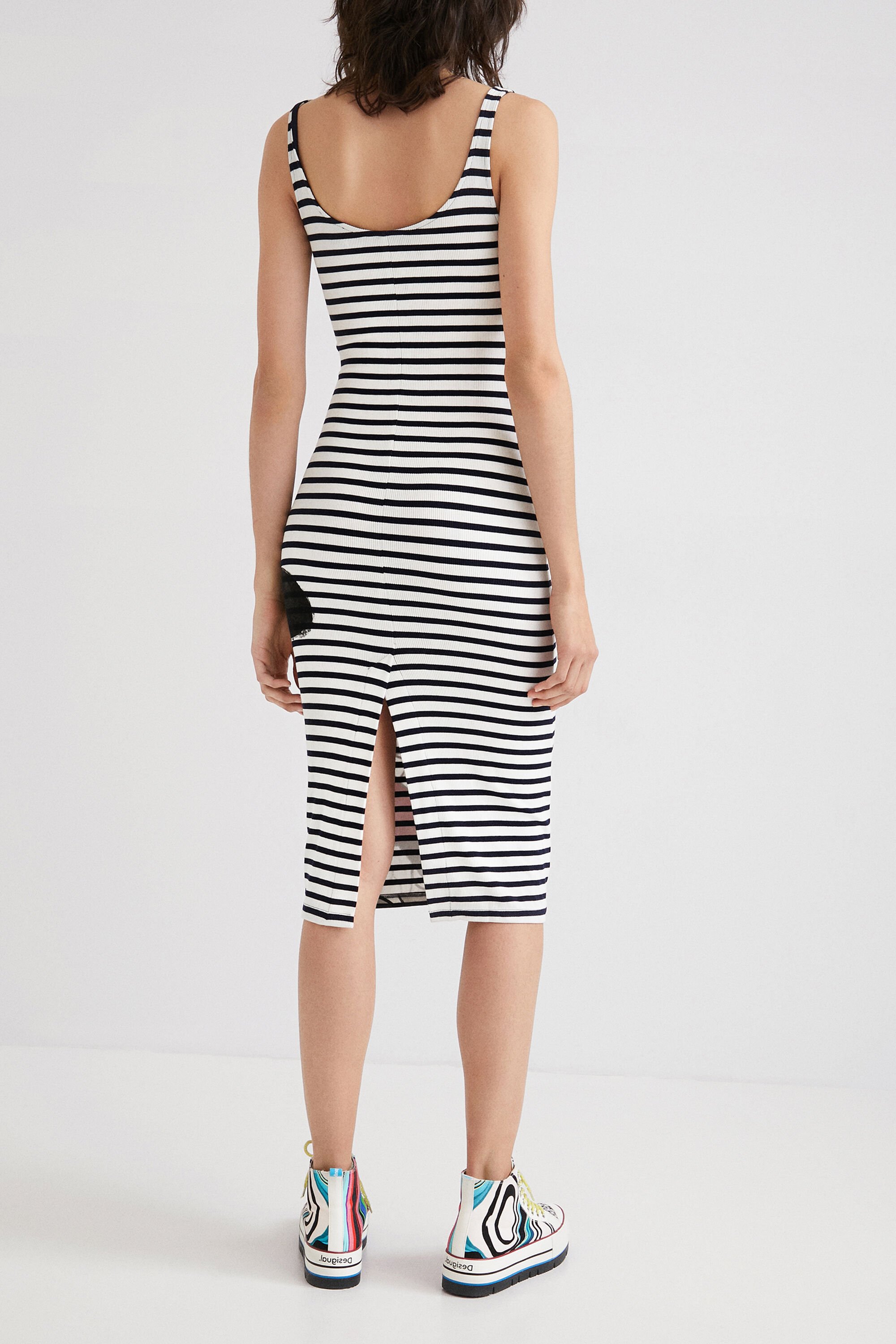 Mickey Mouse stripe dress Desigual