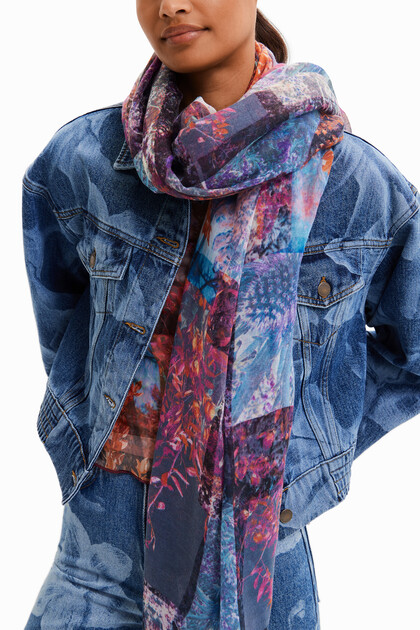 Light patchwork foulard