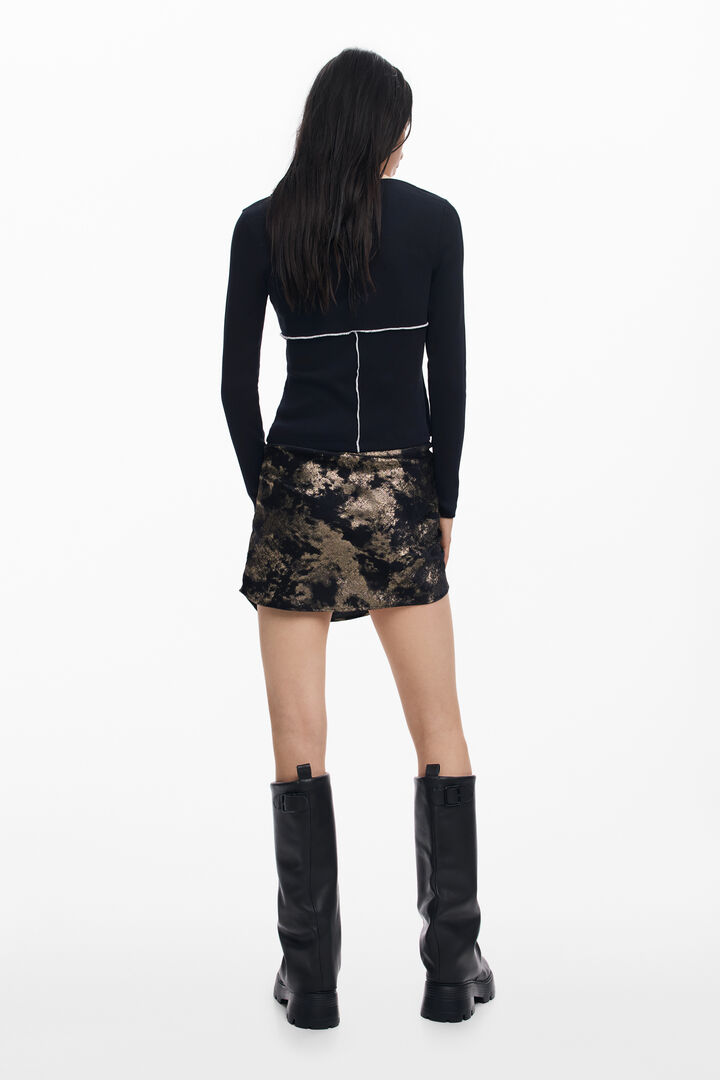 Ribbed seam T-shirt | Desigual