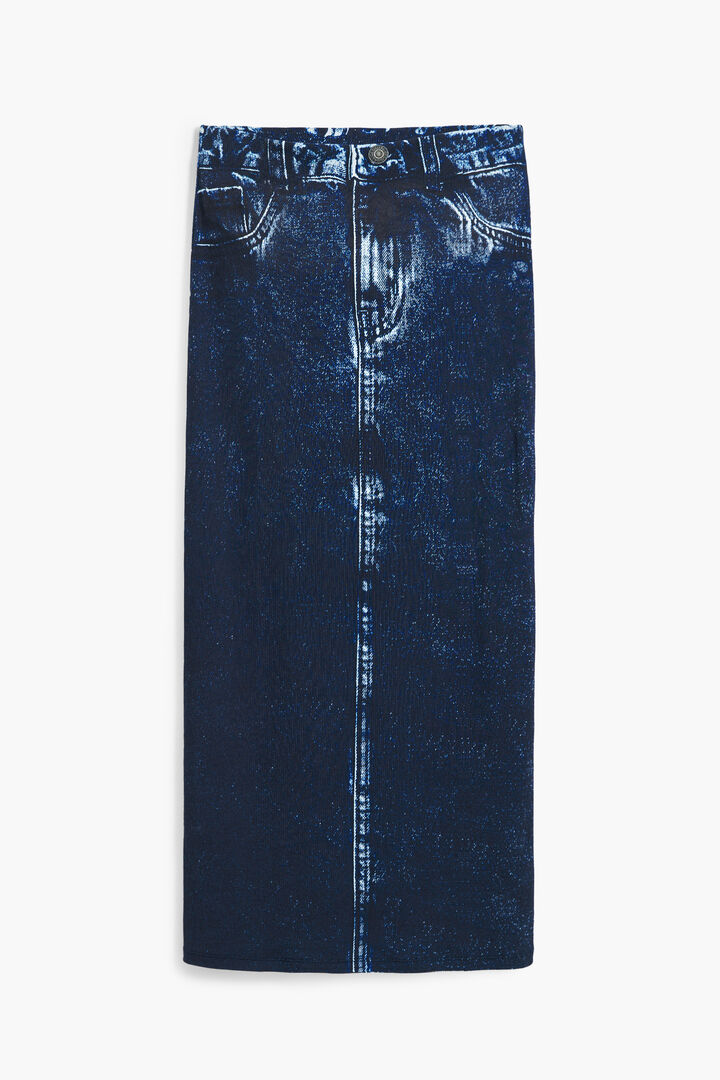 Denim-effect skirt | Desigual