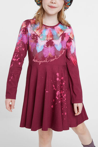 Watercolour print cotton dress | Desigual