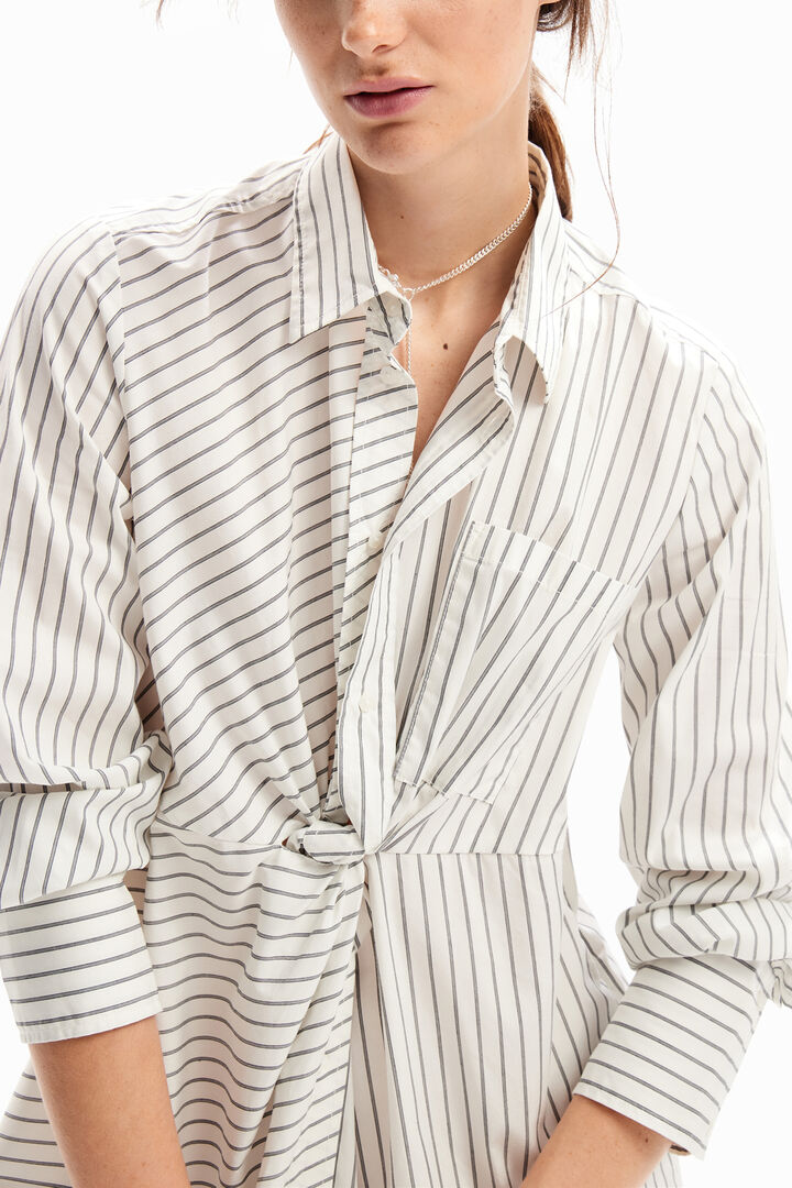 Striped midi shirt dress | Desigual