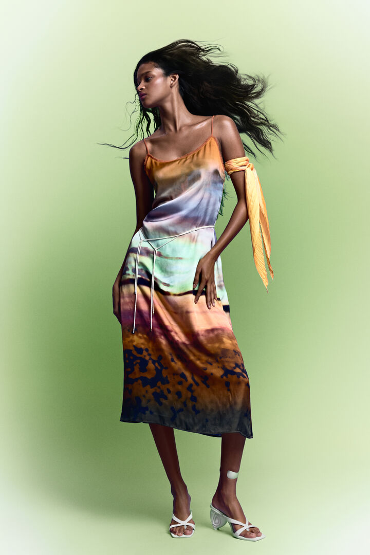 Vestido largo tirantes sunset