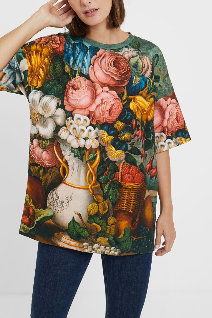 Camiseta oversize floral | Desigual