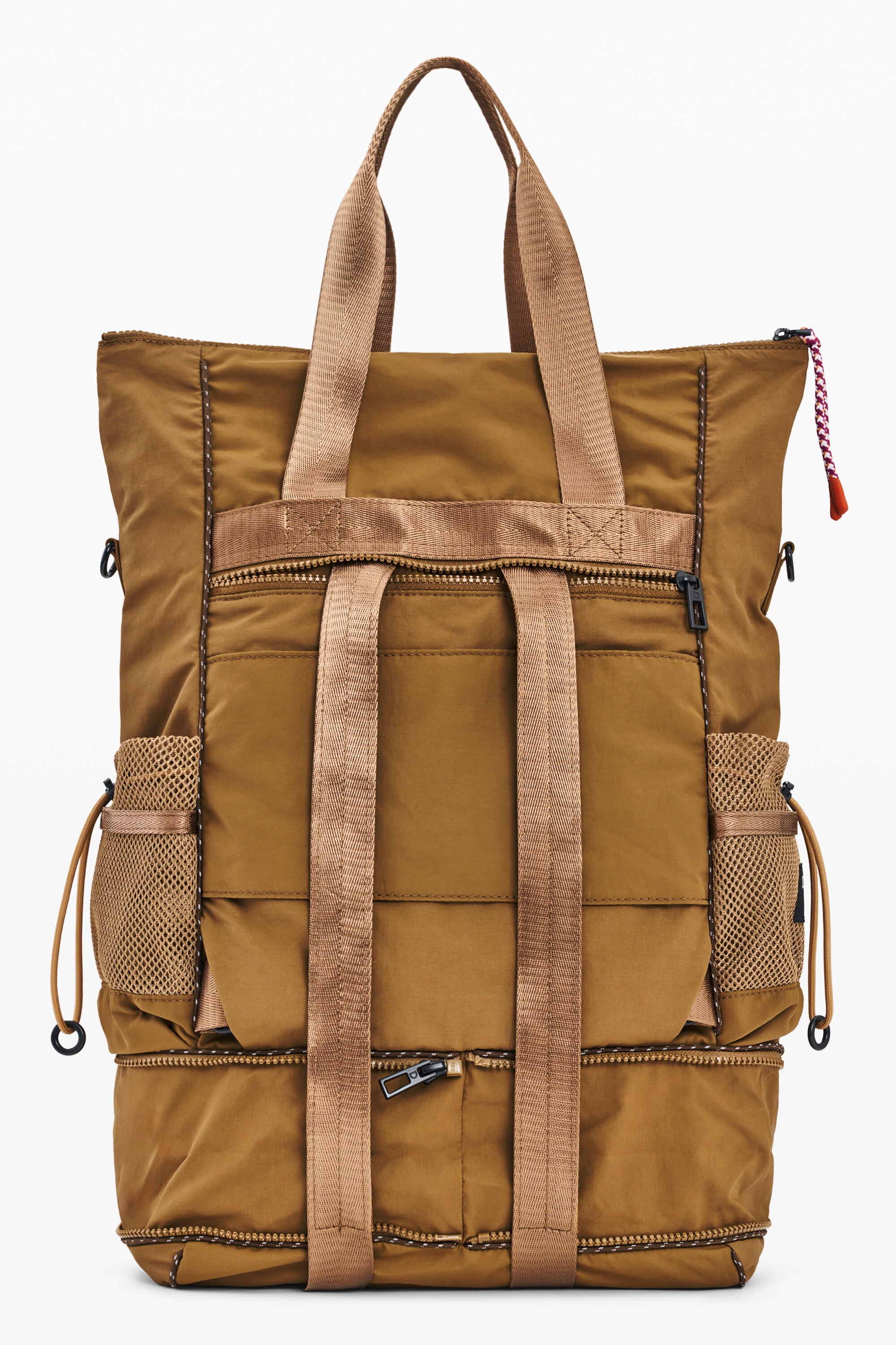 Large brown backpack women's accessories I Desigual.com